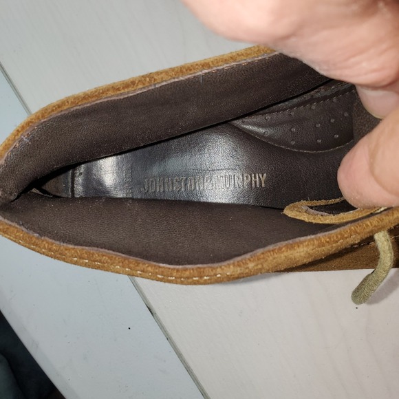 Johnston Murphy Mens 11.5 M Brown Suede Chukka Boots Desert Boots 25-0640 - Picture 8 of 11